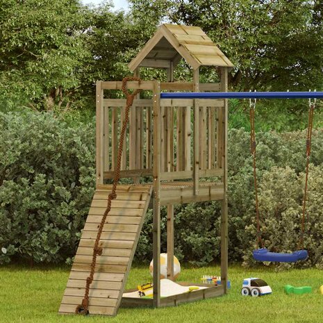Speeltoren 52,5x110,5x214 cm geïmpregneerd grenenhout 2