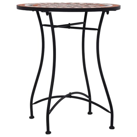 Bistrotafel mozaïek 60 cm keramiek bruin 2