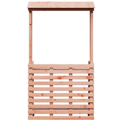 Tuinbartafel met dak 112,5x57x195,5 cm massief hout 4