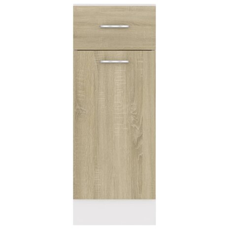 Onderkast met lade 30x46x81,5 cm bewerkt hout sonoma eiken 7
