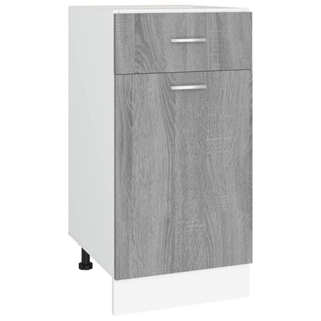 Onderkast met lade 40x46x81,5 cm bewerkt hout grijs sonoma 2