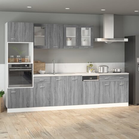 Onderkast met lade 40x46x81,5 cm bewerkt hout grijs sonoma 3