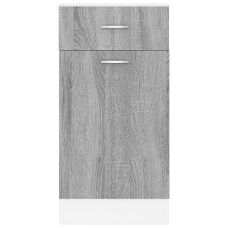 Onderkast met lade 40x46x81,5 cm bewerkt hout grijs sonoma 5