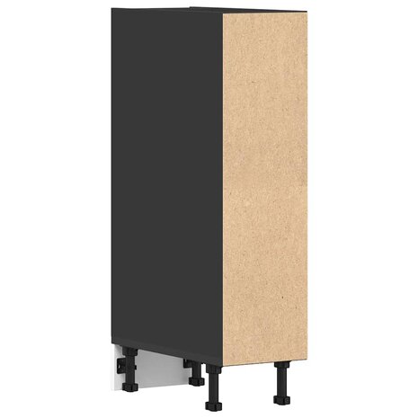 Onderkast 20x44,5x81,5 cm bewerkt hout zwart 6