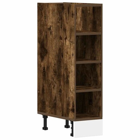 Onderkast 20x44,5x81,5 cm bewerkt hout gerookt eikenkleurig 2