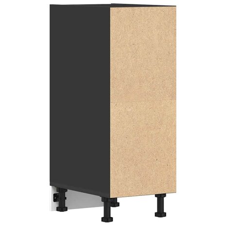 Onderkast 30x44,5x81,5 cm bewerkt hout zwart 6
