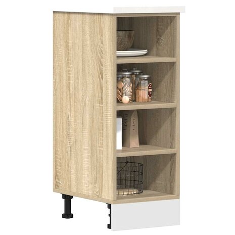 Onderkast 30x44,5x81,5 cm bewerkt hout sonoma eikenkleurig 1