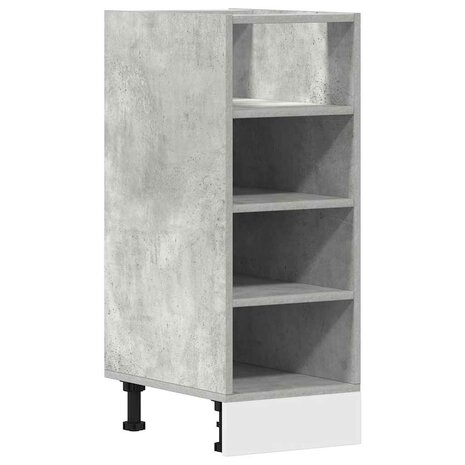 Onderkast 30x44,5x81,5 cm bewerkt hout betongrijs 2