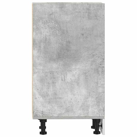Onderkast 30x44,5x81,5 cm bewerkt hout betongrijs 5