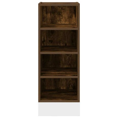 Onderkast 30x44,5x81,5 cm bewerkt hout gerookt eikenkleurig 4
