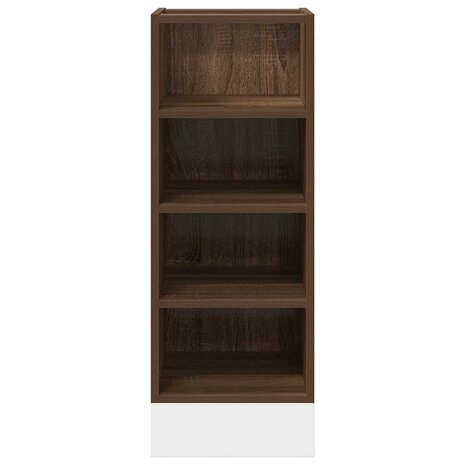 Onderkast 30x44,5x81,5 cm bewerkt hout bruin eikenkleur 4