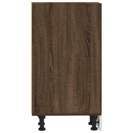 Onderkast 30x44,5x81,5 cm bewerkt hout bruin eikenkleur 5