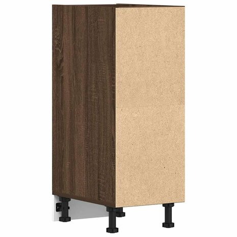 Onderkast 30x44,5x81,5 cm bewerkt hout bruin eikenkleur 6