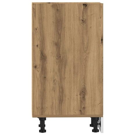 Onderkast 30x44,5x81,5 cm bewerkt hout artisanaal eikenkleur 5