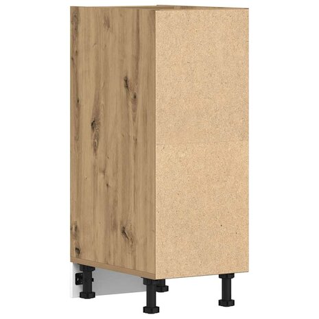 Onderkast 30x44,5x81,5 cm bewerkt hout artisanaal eikenkleur 6