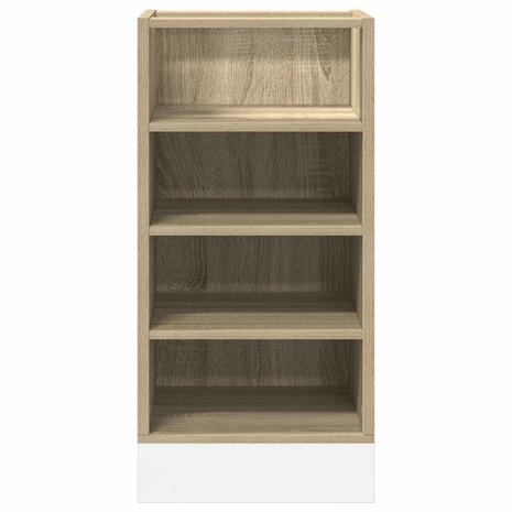 Onderkast 40x44,5x81,5 cm bewerkt hout sonoma eikenkleurig 4