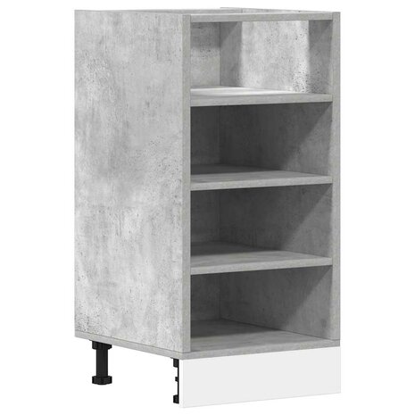 Onderkast 40x44,5x81,5 cm bewerkt hout betongrijs 2