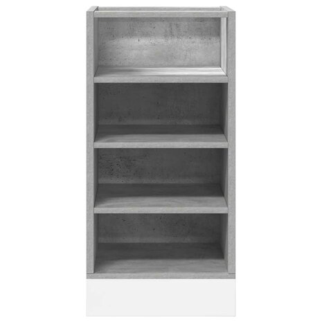 Onderkast 40x44,5x81,5 cm bewerkt hout betongrijs 4