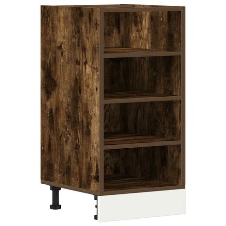 Onderkast 40x44,5x81,5 cm bewerkt hout gerookt eikenkleurig 2