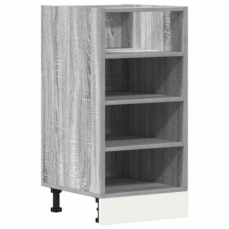 Onderkast 40x44,5x81,5 cm bewerkt hout grijs sonoma eikenkleur 2