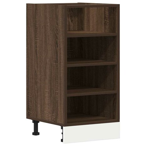 Onderkast 40x44,5x81,5 cm bewerkt hout bruin eikenkleur 2