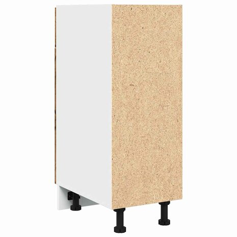 Onderkast met lade 30x46x81,5 cm bewerkt hout oud houtkleurig 6