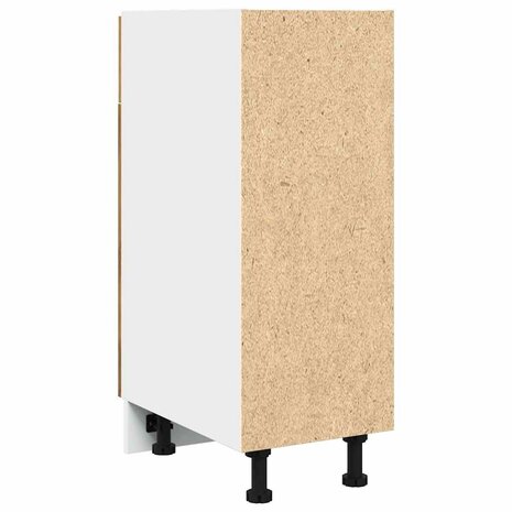 Onderkast met lade 30x46x81,5 cm bewerkt hout artisanaal eiken 6