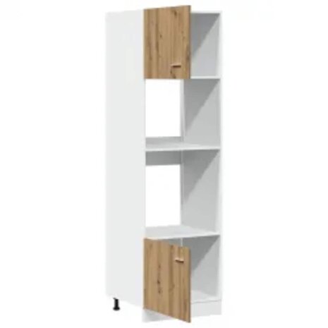 Magnetronkast 60x57x207 cm bewerkt hout ambachtelijk eiken 4