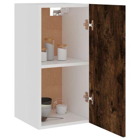 Hangkast 29,5x31x60 cm bewerkt hout gerookt eikenkleurig 4