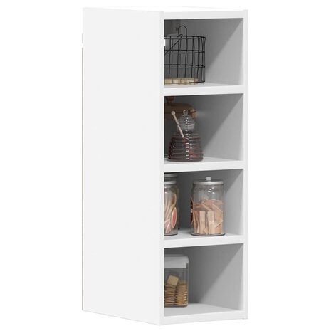 Hangkast 20x29,5x60 cm bewerkt hout wit 1