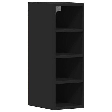 Hangkast 20x29,5x60 cm bewerkt hout zwart 2