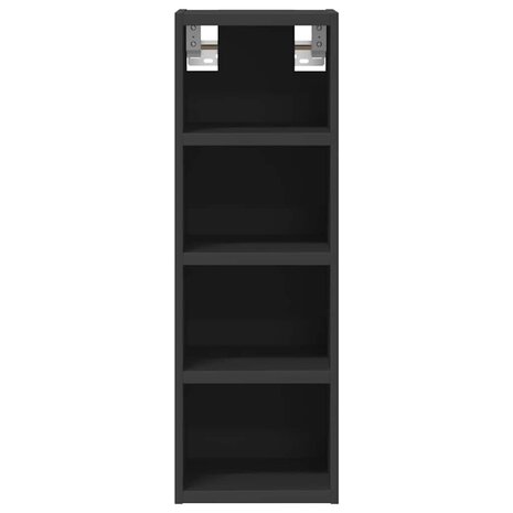 Hangkast 20x29,5x60 cm bewerkt hout zwart 4