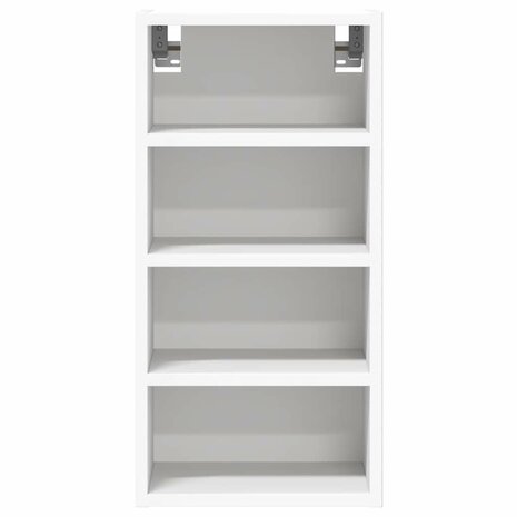 Hangkast 30x29,5x60 cm bewerkt hout wit 4