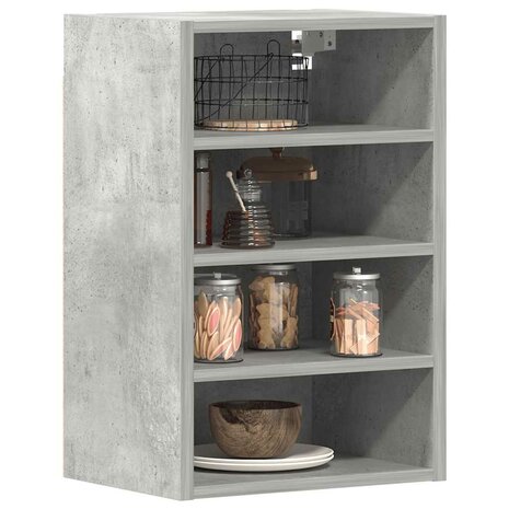 Hangkast 40x29,5x60 cm bewerkt hout betongrijs 1