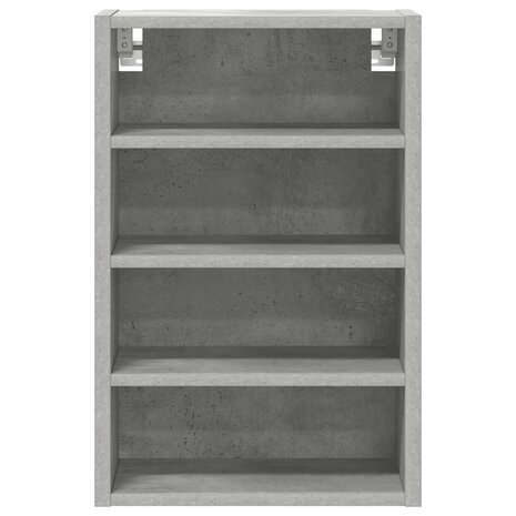 Hangkast 40x29,5x60 cm bewerkt hout betongrijs 4