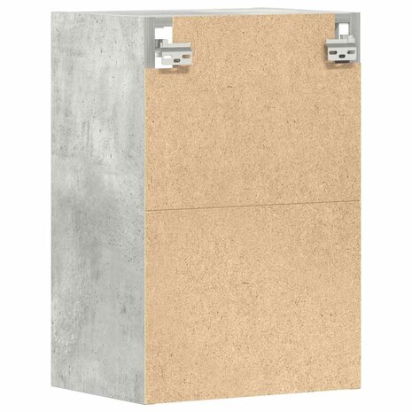 Hangkast 40x29,5x60 cm bewerkt hout betongrijs 6