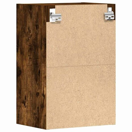 Hangkast 40x29,5x60 cm bewerkt hout gerookt eikenkleurig 6