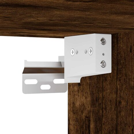Hangkast 40x29,5x60 cm bewerkt hout gerookt eikenkleurig 8