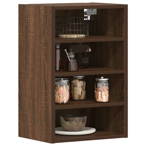Hangkast 40x29,5x60 cm bewerkt hout bruin eikenkleur 1