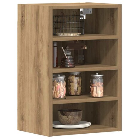 Hangkast 40x29,5x60 cm bewerkt hout artisanaal eikenkleur 1