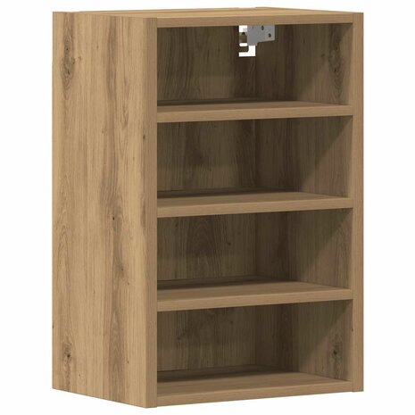 Hangkast 40x29,5x60 cm bewerkt hout artisanaal eikenkleur 2