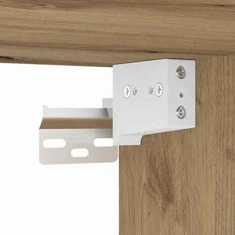 Hangkast 40x29,5x60 cm bewerkt hout artisanaal eikenkleur 8