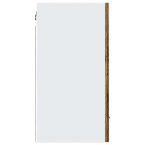 Hangkast 30x31x60 cm bewerkt hout oud houtkleurig 6