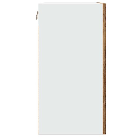 Hangkast 40x31x60 cm bewerkt hout oud houtkleurig 6