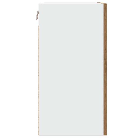 Hangkast 40x31x60 cm bewerkt hout artisanaal eikenkleur 6