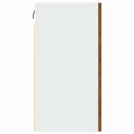 Hangkast 50x31x60 cm bewerkt hout oud houtkleurig 6