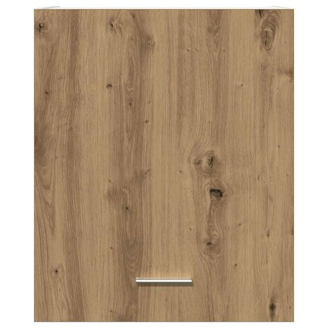 Hangkast 50x31x60 cm bewerkt hout artisanaal eikenkleur 4