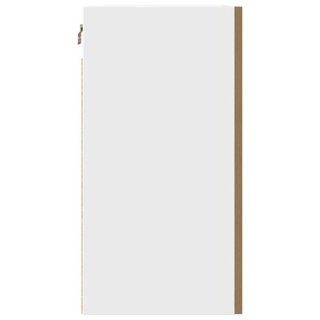 Hangkast 50x31x60 cm bewerkt hout artisanaal eikenkleur 6