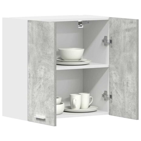 Keukenwandkast 60x31x60 cm spaanplaat betongrijs 1