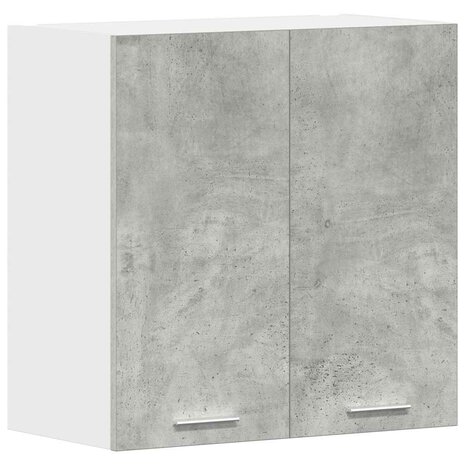 Keukenwandkast 60x31x60 cm spaanplaat betongrijs 2